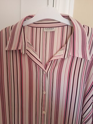 Blusa CANDA rayas rosas talla XL