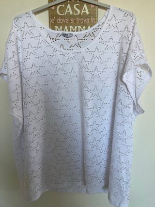 Blusa bianca donna taglia 52/54