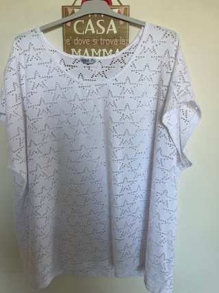Blusa bianca donna taglia 52/54