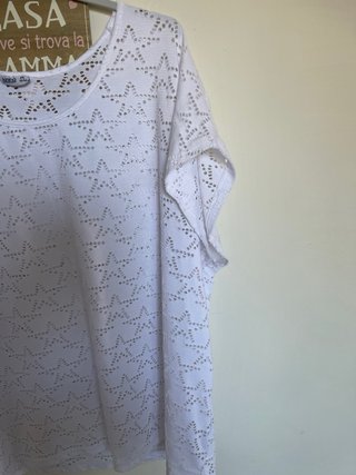Blusa bianca donna taglia 52/54