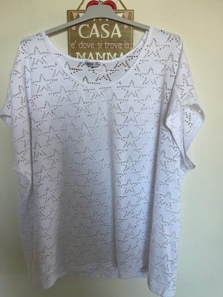 Blusa bianca donna taglia 52/54