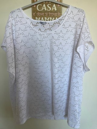 Blusa bianca donna taglia 52/54
