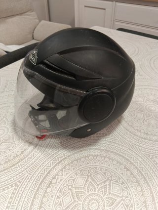 Casco Moto SMK Negro