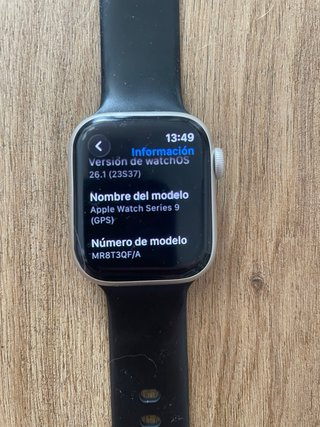 Apple Watch Series 9 Negro/Plata 41mm
