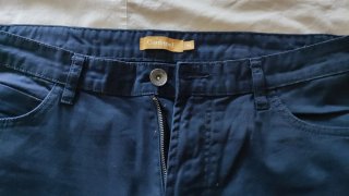 Pantalone Uomo Cotone Blu Leggero