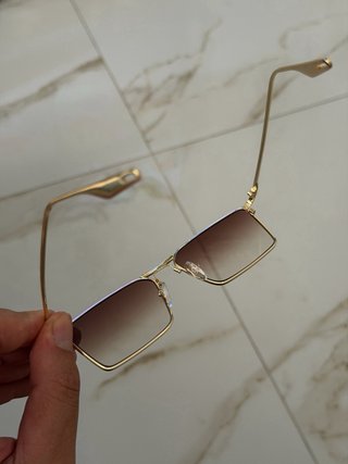 Occhiali da sole uomo donna oro marrone