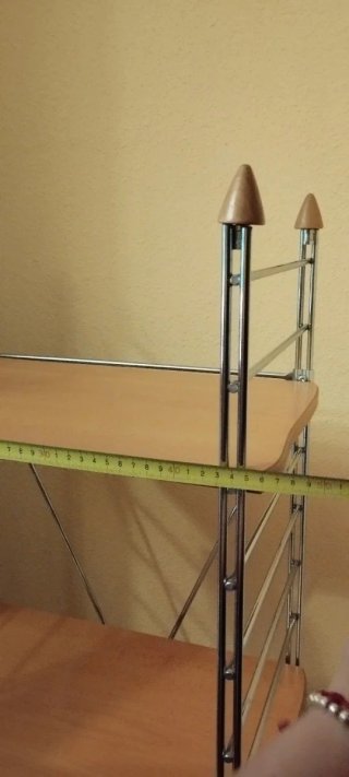 Estantería madera y metal