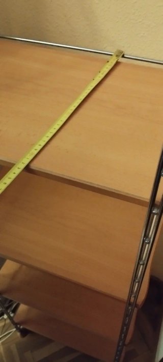 Estantería madera y metal