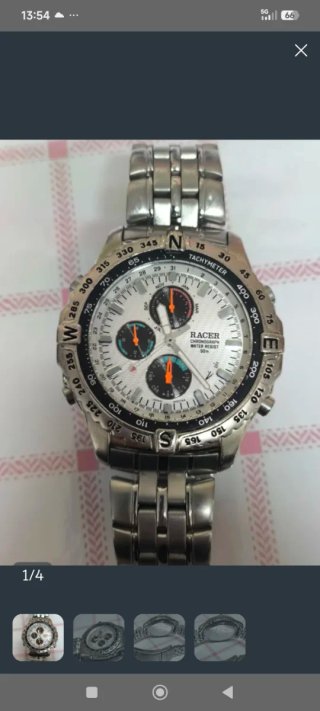 Reloj Citizen Cronógrafo Plata/Blanco