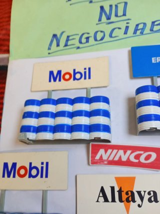 Scalextric Vallas Publicitarias pancarta LEER