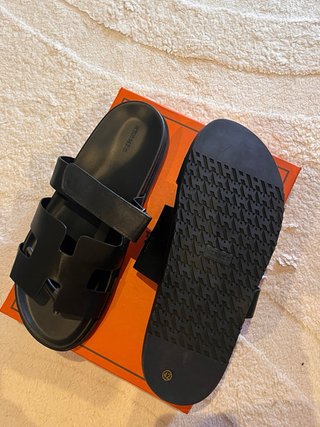 Sandalias Hermes Negras