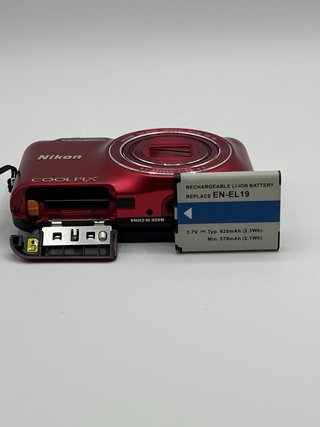 Nikon Coolpix S6600 16MP Digital Camera Red Flip
