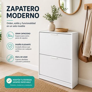 Zapatero Blanco Liso