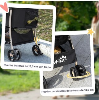 Carrito Perro Pequeño 3 en 1 PawHut