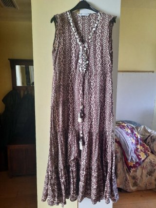Vestido Zara Estampado Indio