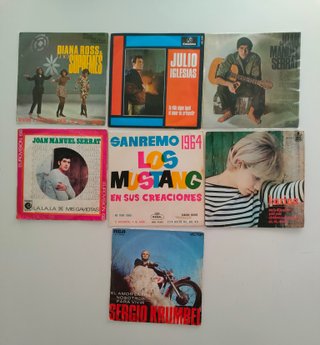 Lote 7 vinilos: Pop Rock Internacional y Nacional