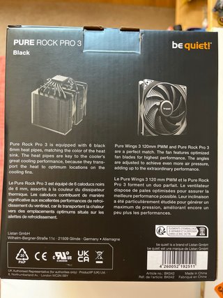 Be quiet! Pure Rock Pro 3 Negro