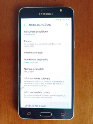 Samsung Galaxy J5 Nero/Argento Metallo