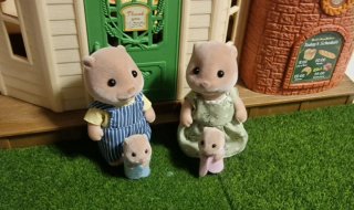 Familia Nutria Sylvanian Families
