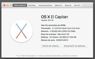 Ordenador G5 Mac Pro (principios 2008)