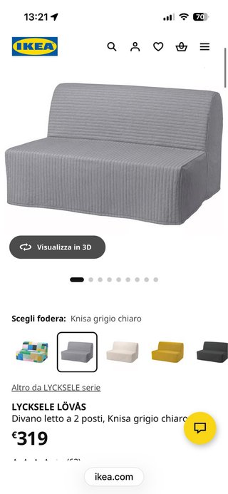 Divano Letto Ikea Lycksele Lövas Sabbia