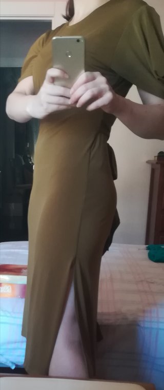Vestido Sfera verde espalda abierta Talla M