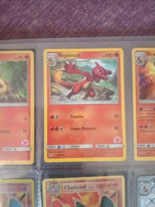 Lote Cartas Pokémon Salamèche, Reptincel, Dracaufe