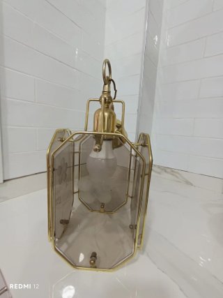 Lámpara de techo colgante dorada