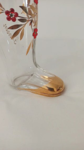 Bota vidro Giessen decorada - beer glass boot
