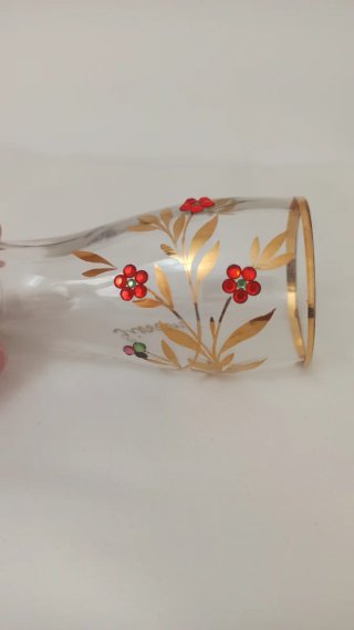 Bota vidro Giessen decorada - beer glass boot