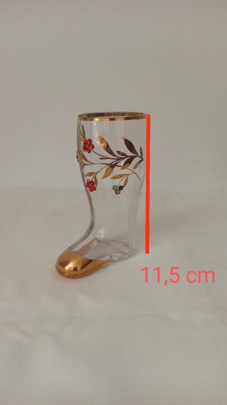 Bota vidro Giessen decorada - beer glass boot