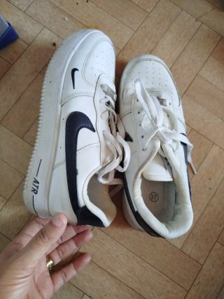 Zapatillas Nike Air Force 1 Niña Blancas