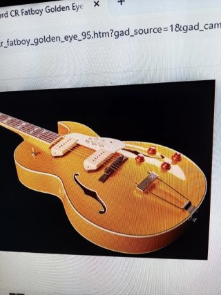 Guitarra Eléctrica Stanford CR Fatboy Dorada,