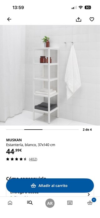 Estantería Ikea Muskan Blanca
