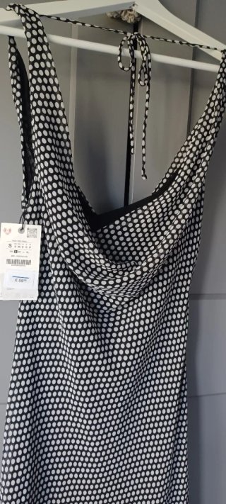 Vestito lungo Zara fantasia pois