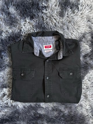 Camicia Wrangler Uomo Manica Corta Nera