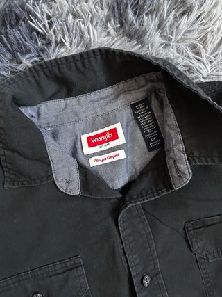 Camicia Wrangler Uomo Manica Corta Nera