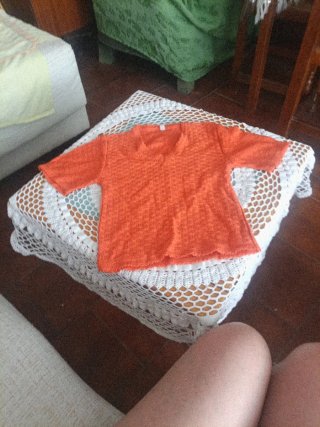 Jersey manga corta niña talla 8