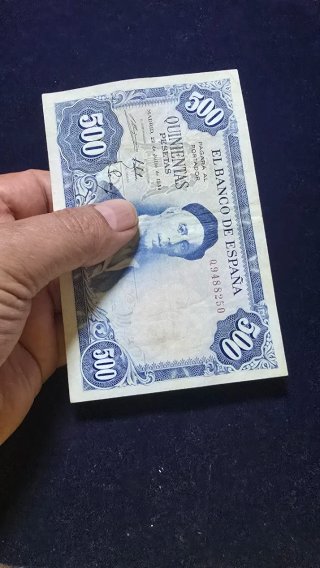 Billete 500 Pesetas España 1954 Ignacio Zuloaga