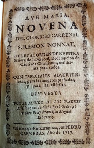 Rarisimo devocionario de 1717.