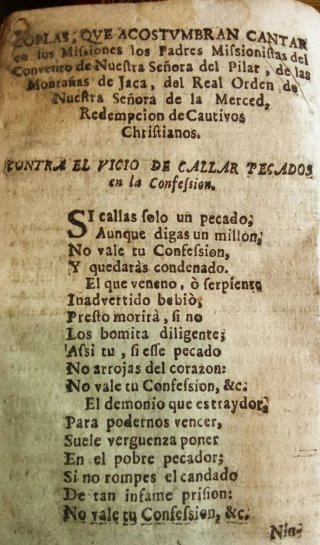 Rarisimo devocionario de 1717.
