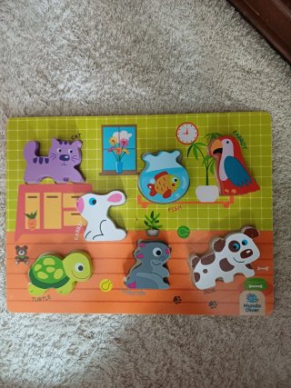 Puzzle de madera animales educativos
