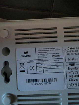 Router Movistar Home Station ADSL DSL-100HN-T