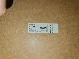 Escritorio MICKE IKEA. blanco con 2 cajones