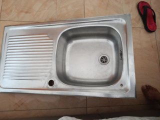 Fregadero Cocina Metal Plateado