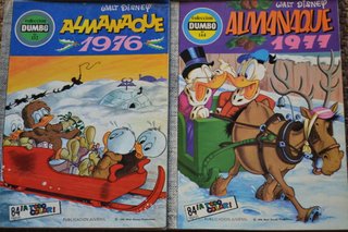 Colecc DUMBO de ERSA: ALMANAQUES 1974-1977 (4 nos)