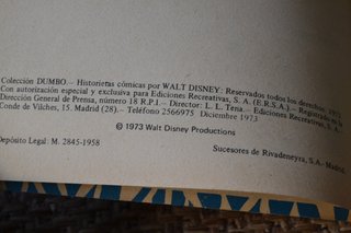 Colecc DUMBO de ERSA: ALMANAQUES 1974-1977 (4 nos)
