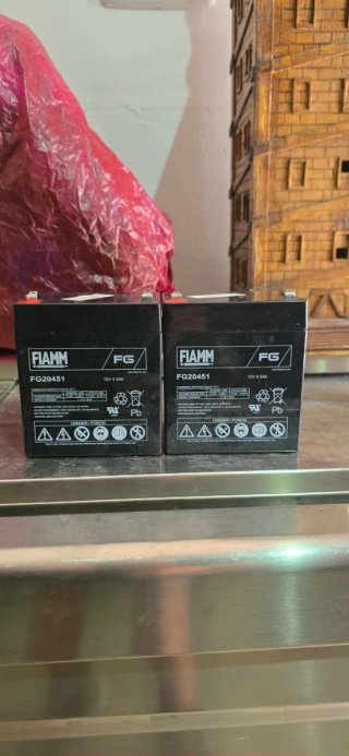2 Baterías FIAMM FG20451 12V 4.5Ah