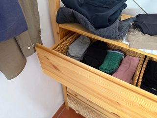 Armario IVAR IKEA Madera y Mimbre