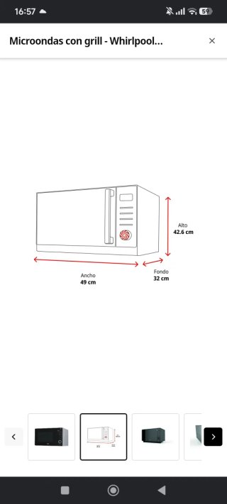 Horno Microondas Whirlpool